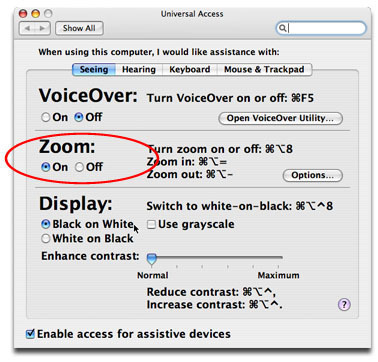 zoom out on office for mac