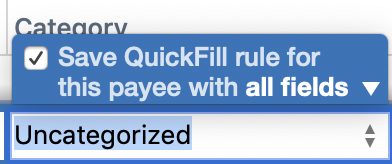 tag and payee report in quicken for mac?